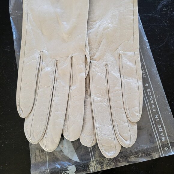 Vintage Roger Fare Leather Gloves Never Worn Size 6 1/2 - Picture 6 of 6